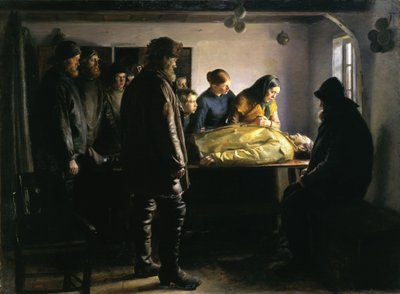 Der ertrunkene Fischer von Michael Peter Ancher